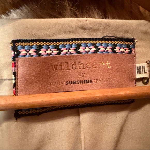 Eternal Sunshine Creations Faux Fur Jacket with Patterned Trim - Picture 3 of 3